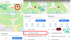 گوگل مپ در ویز دیجی دکی