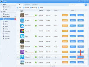 دسترسی به محتویات و پوشه‌های برنامه ها در برنامه آیتولز