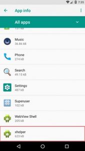 بدافزار xhelper ، البان