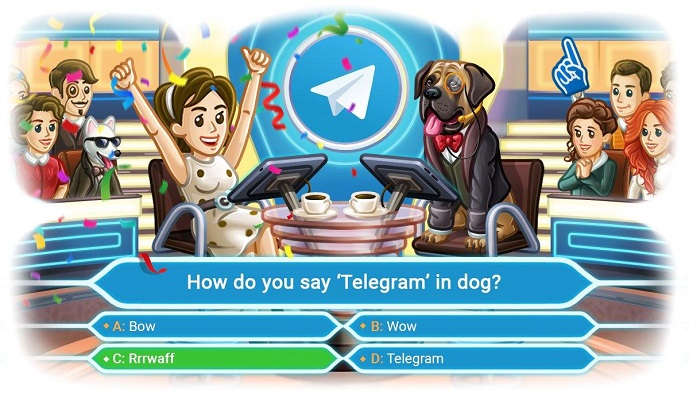 نظرسنجی چند گزینه ای تلگرام، البان